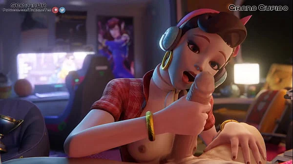 D.Va Enjoying big Dick Overwatch Part 2