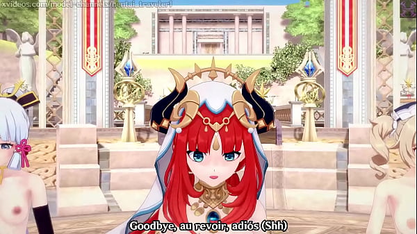 Genshin Impact: 【MMD】EVERGLOW - Adios REMAKE (Nilou, Ayaka, Barbara)