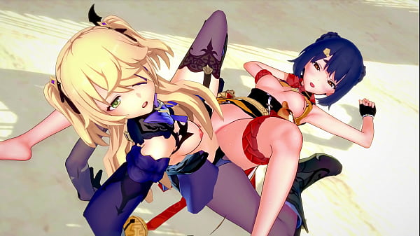 Genshin Impact - Xiangling and Fischl Lesbian Sex [3D Hentai, 4K, 60FPS, Uncensored]