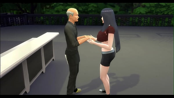 Naruto Cap 10 They have a party at the bonfire then Hinata went to talk to the bartender and ends up fucking him like a good whore likes it all inside her V