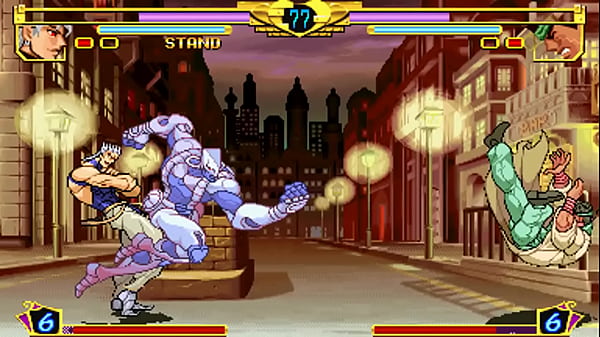 Naughty explaining how a stand battle works (cumming in the cuckold's mouth)