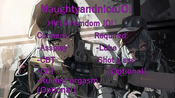 HK416 JOI (Assplay, cei, ruined orgasm)