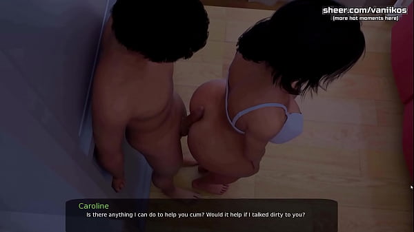 Rubbing stepsister'_s big butt with a big dick and getting some cum on her hot ass l My sexiest gameplay moments l Milfy City l Part #38