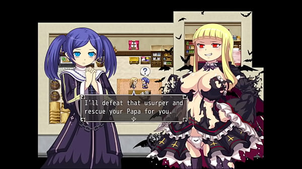 Walking around the quiet town and talking to its citizens -The Depravity Of A Lewd Vampire - Part 2