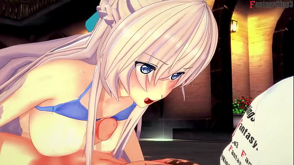 Belfast bikini fucking on public pool | 3 | Azur Lane | Full &amp_ POV on Sheer &amp_ PTRN: Fantasyking3