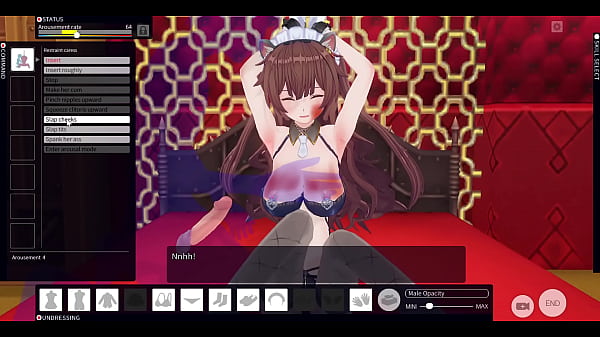 ultimate Empire'_s harem haven: enjoy maids'_ revealing dances followed by submissive cute hentai maids use her red hot breast and mouth to serve and please master after she got slapped,whipped,tied up and creampied on all three holes.