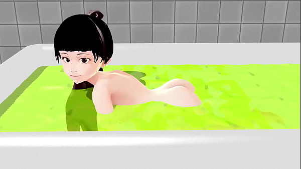 Kokoa I'll show you how to take off everything in the bath [bath girl]