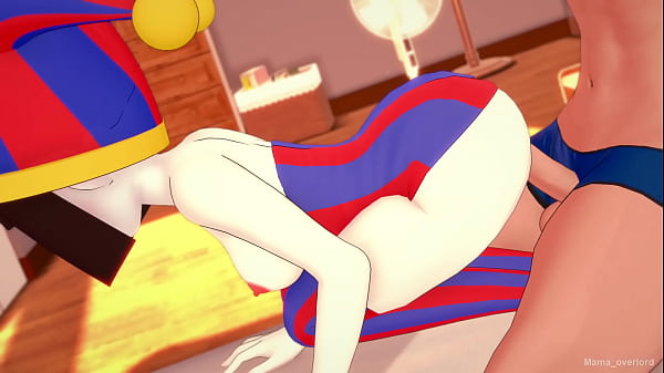 Pomni (digital circus) only wears a towel and wants to fuck (hentai_version)