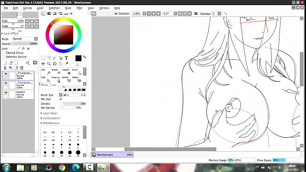 Drawing Hentai Hinata Hyuuga (Naruto Shippuden) - Repost