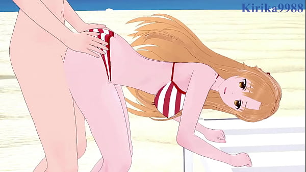 Asuna (Asuna Yuuki) and Sinon (Shino Asada) intense sex. - Art Online Hentai