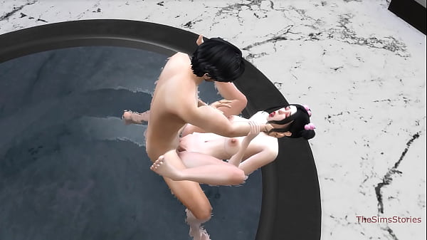 Asian sluts fuck in nightclub with dominant men