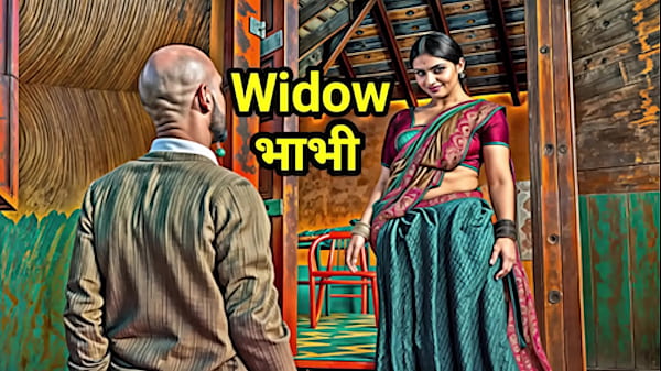 Brother in Law'_s Friend Caught Indian Desi Busty Slut Widow Bhabhi Having Sex and Pressures Her to Have Fucking Hindi Audio