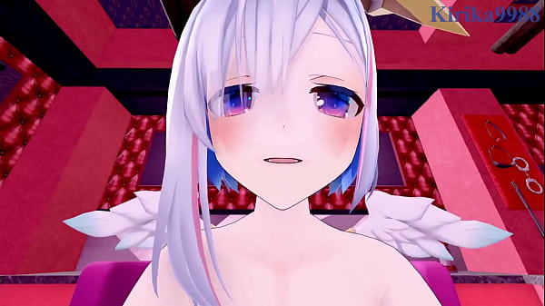 Amane Kanata and Tokoyami Towa intense sex. Hololive VTuber POV Hentai