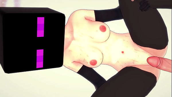 Very hot girlfriend dresses as an enderman to fuck (minecraft) (hentai)