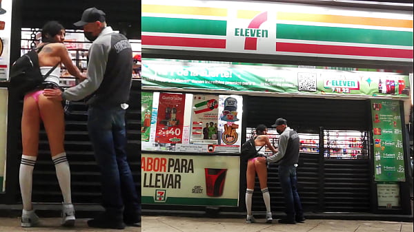 Showing the thong in the seven