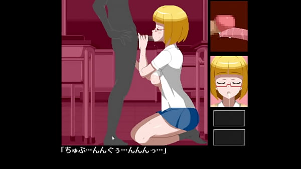 [Hentai Game] Pixel game Fucking at school with a busty slut ALL SCENES