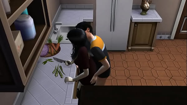 Tries to fuck his young wife on every surface of the house