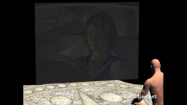 Busty anime girl teasing in lingerie